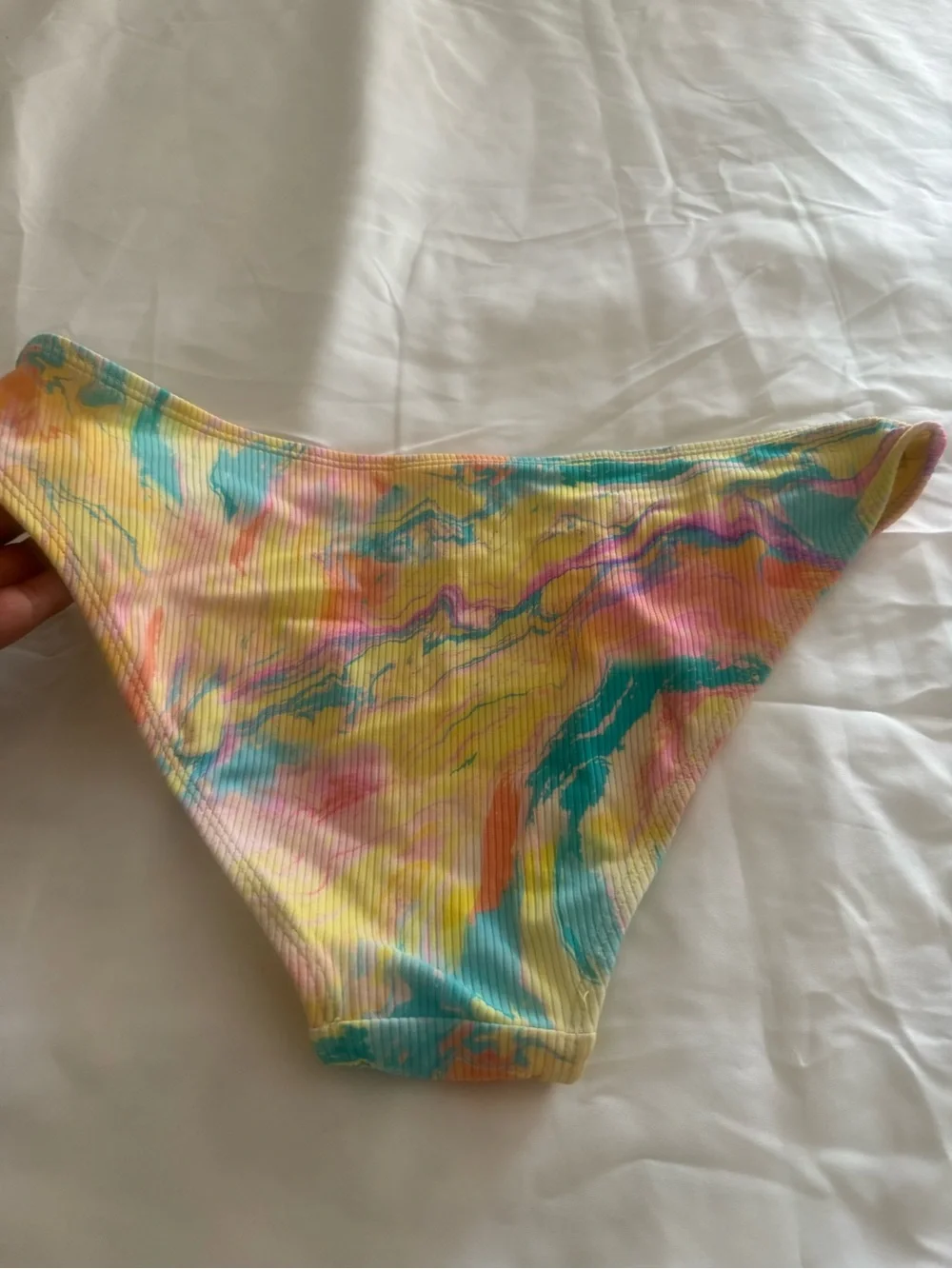 Xhilaration Yellow Tie-Dye Girls Bikini Bottoms